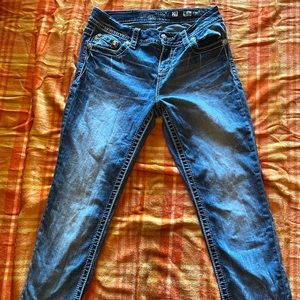 Americana Miss Me Mid Rise Easy Crop Jeans Size 27